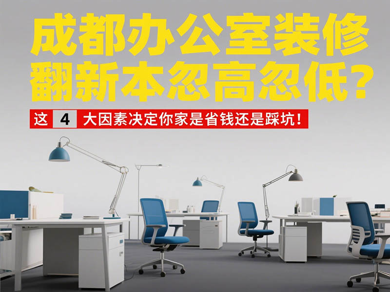 成都辦公室裝修翻新成本忽高忽低？這 4 大因素決定你家是省錢還是踩坑！